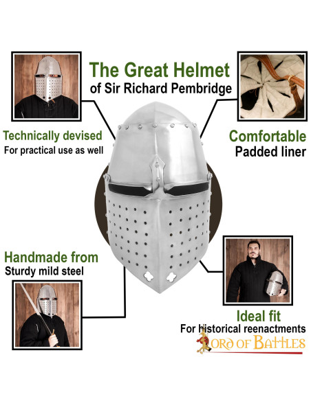 Grote Helm Sir Richard Pembridge, S. XIV