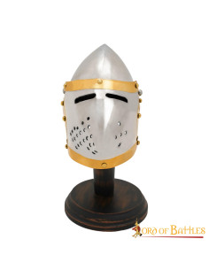 Mini Pig Face Bacinete-Helm, mit Ständer