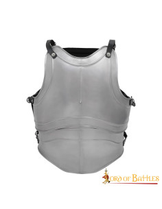 Classic Cuirass Fantasy vier platen, gepolijst staal