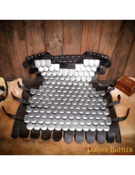 Viking pantser van leer en schubben LARP