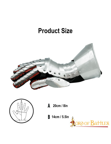 Cuirassierhandschoenen S. XVI-XVII,...