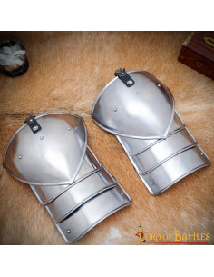 Hombreras de soldado medieval Fantasía, acero dulce