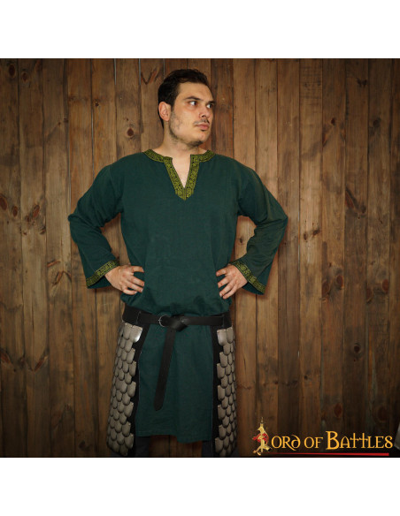 Falda vikinga de escamas Visby, acero...