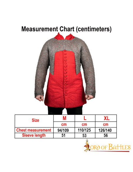 Voiders kort ringbrynje med flad ring...