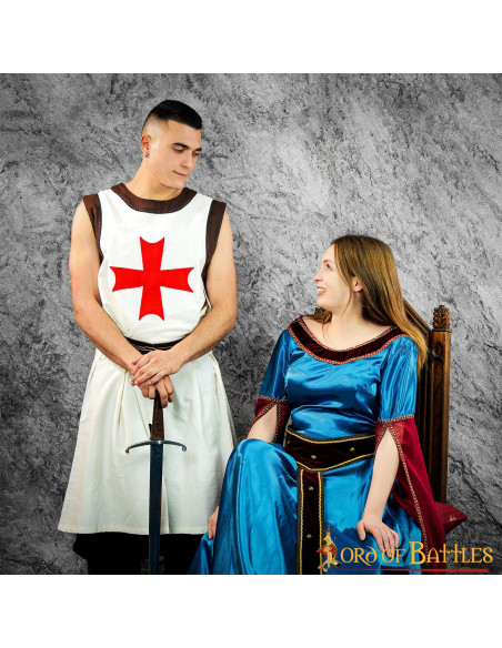 Tabberd Witte Tempeliersridder met...