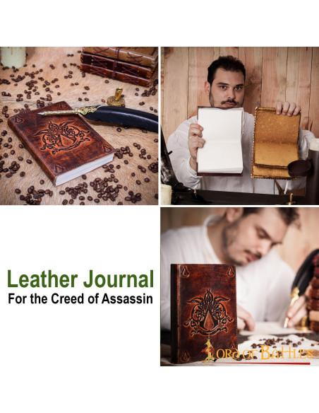 Assassin Creed Notes Journal i læder