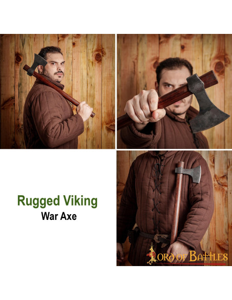 Håndsmedet vikingeskægøkse