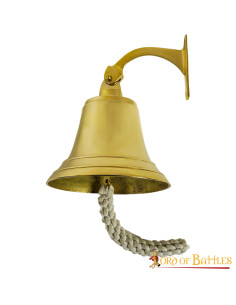 Campana medieval para emergencias hecha en laton macizo