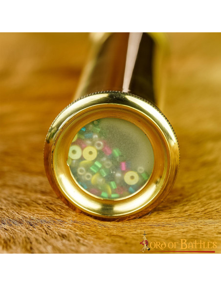 Middeleeuwse caleidoscoop in messing,...