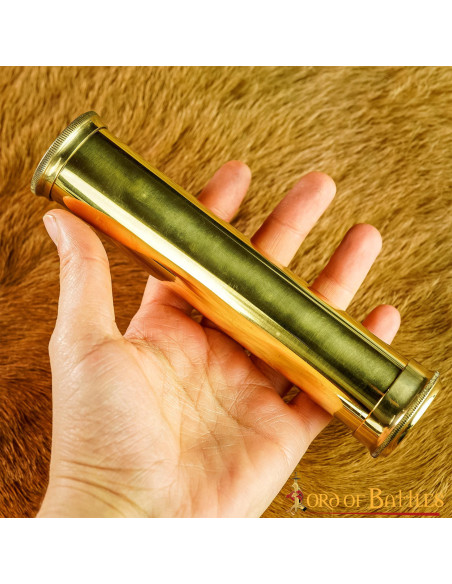 Middeleeuwse caleidoscoop in messing,...