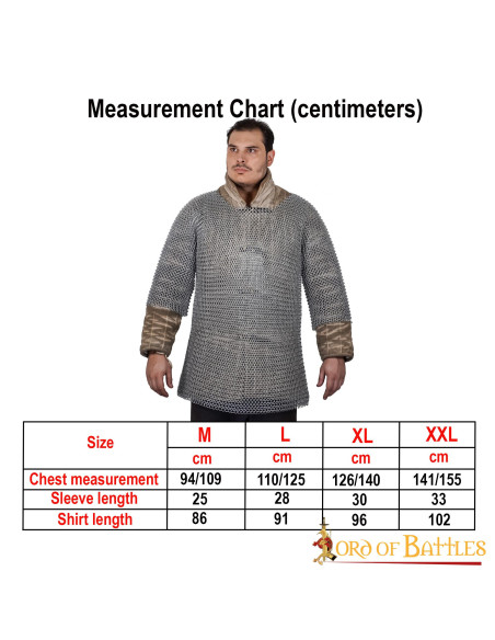 Haubergeon-Kettenhemd mit kurzen...