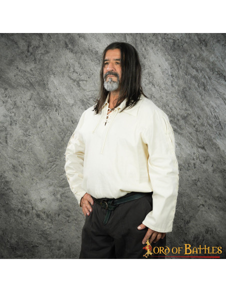 Camisa medieval Thor para hombres,...