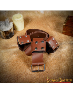 Handgemaakte leren riem voor LARP en Cosplay