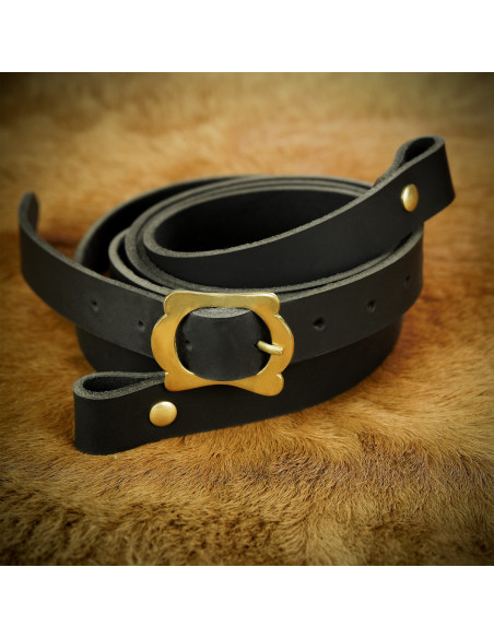 Baldric schwarz, um Schwert Gladius...