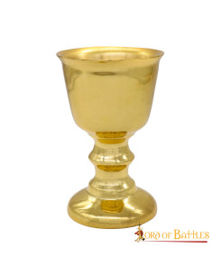 Cáliz ceremonial medieval en latón (150-200 ml.)