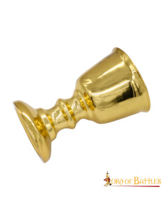 Cáliz ceremonial medieval en latón (150-200 ml.) 2
