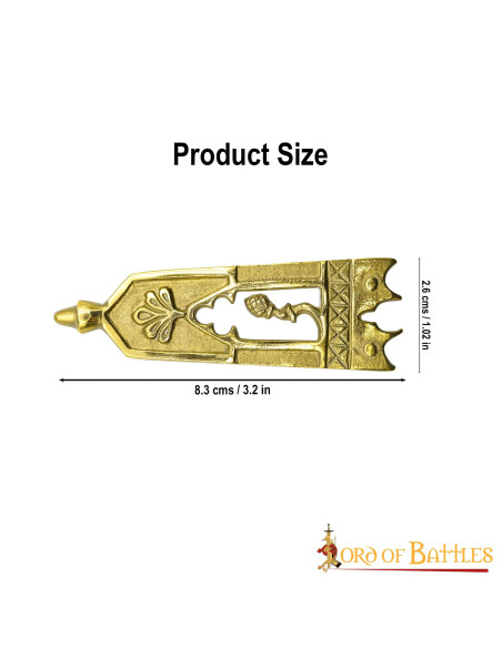 Vermessingter mittelalterlicher...