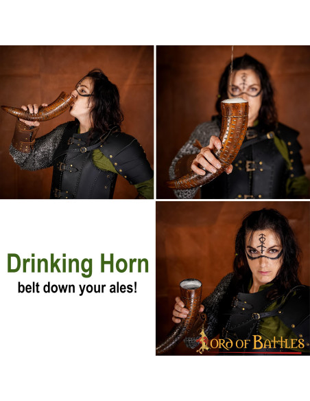 Viking drinkhoorn op ossenhoorn...