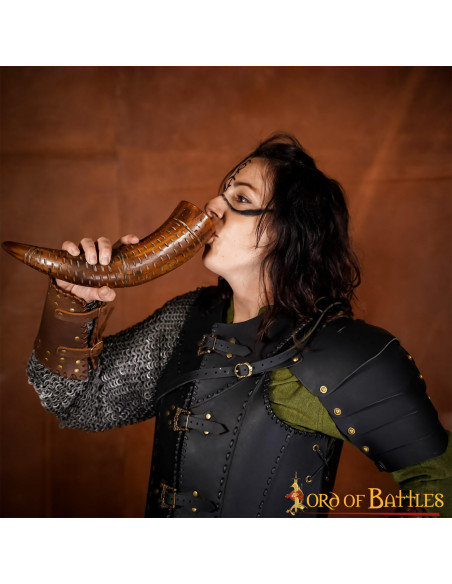 Cuerno vikingo para beber en asta de...