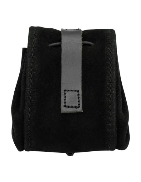 Monedero medieval hecho a mano en piel