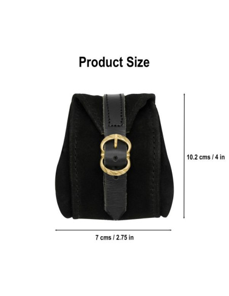 Middelalderlig håndlavet læderpung