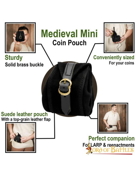 Middeleeuwse handgemaakte leren...