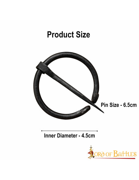 Middeleeuwse cape fibula in smeedijzer