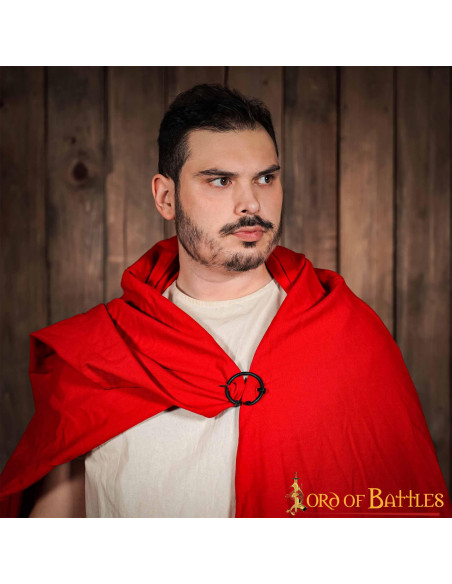 Middeleeuwse cape fibula in smeedijzer