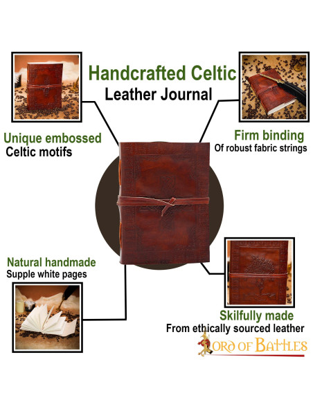 Keltisch dagboek met kruis en levensboom