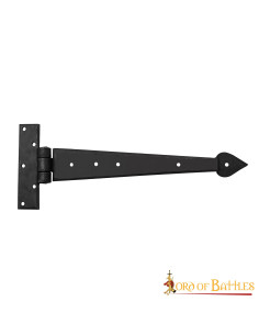 Bisagra de puerta medieval forjada en hierro