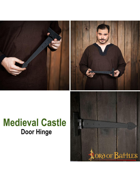 Bisagra de puerta medieval forjada en...