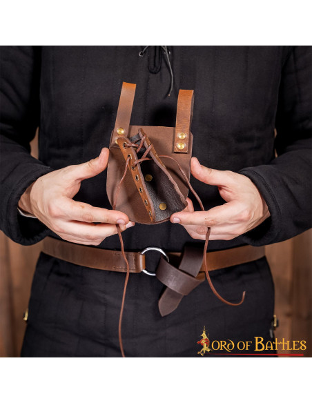 Tahalí de cuero para daga o espada,...