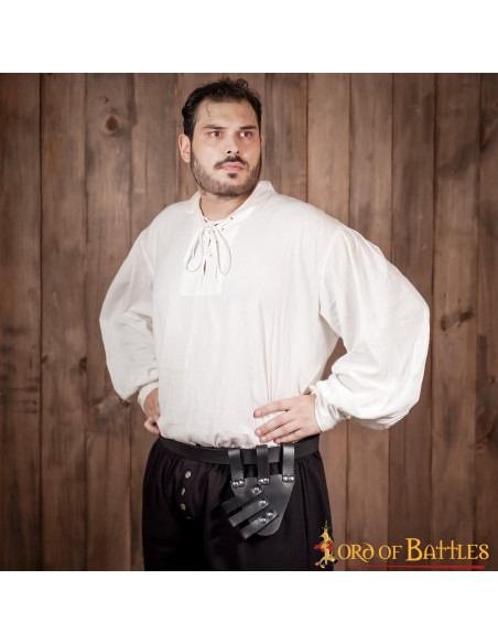 Baldric Renaissance zwaard in leer,...