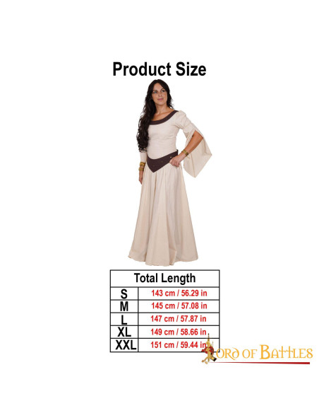 Vestido medieval doncella campestre