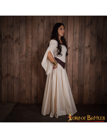 Vestido medieval doncella campestre