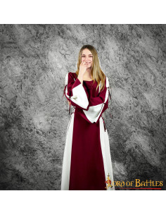 Mittelalterliches Damenkleid von Zuria, zweifarbig... 2