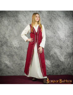 Brial Medieval Julietta en granate 2