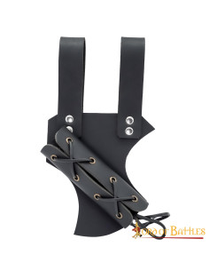 Tahalí para espadas y hachas ajustable en negro