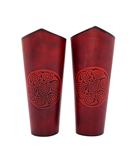 Keltiske spiralarmbånd i præget...