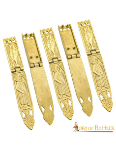 Set van 5 messing strips om je Romeinse cingulum te maken 2