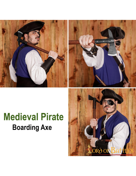Pirat boarding økse med kulstofstål...