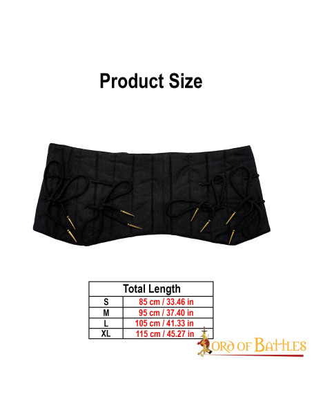 Cinturón ancho acolchado para armar...