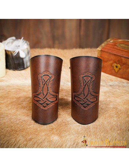 Brazaletes Vikingos Martillo de Thor,...