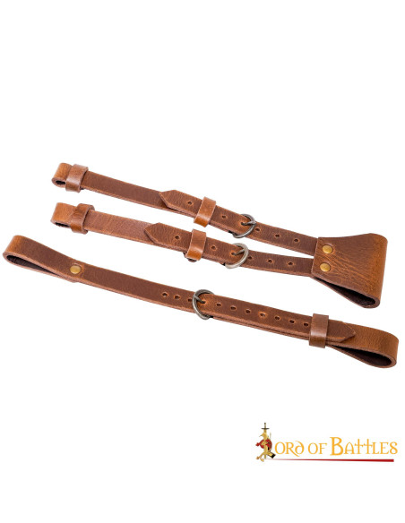 Baldric til sværd sammensat af 3...
