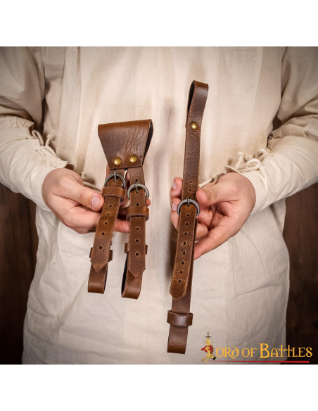 Baldric til sværd sammensat af 3...