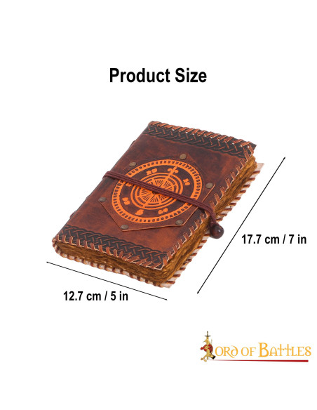 Navigator's Compass Notebook in leer