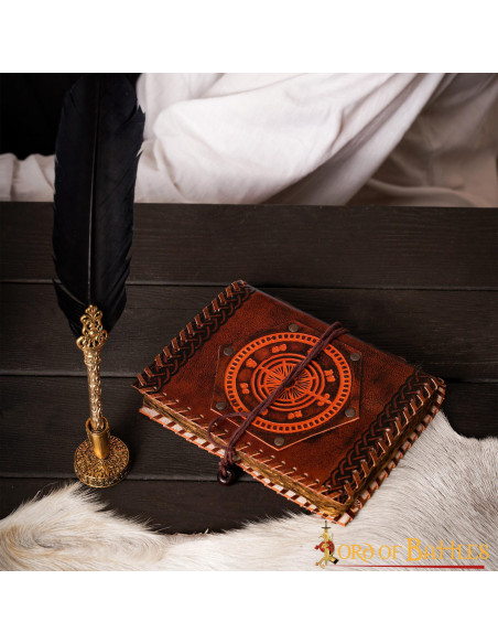 Navigator's Compass Notebook in leer