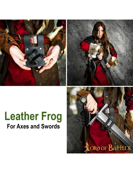 Tahalí pequeño para espadas o hachas,...