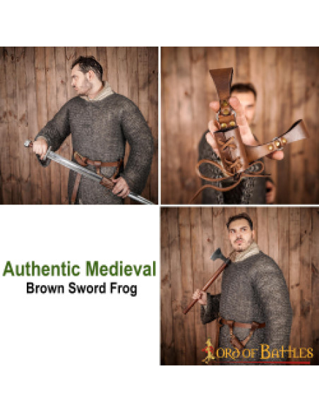 Tahalí medieval pequeño para espadas...