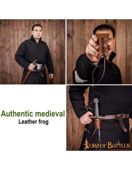 Kleine lederen baldric voor bijlen,...